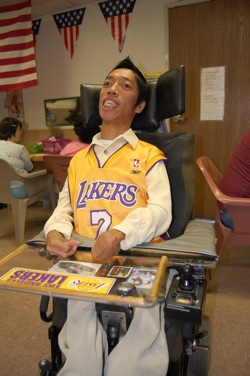 Danny is a huge Lakers fan